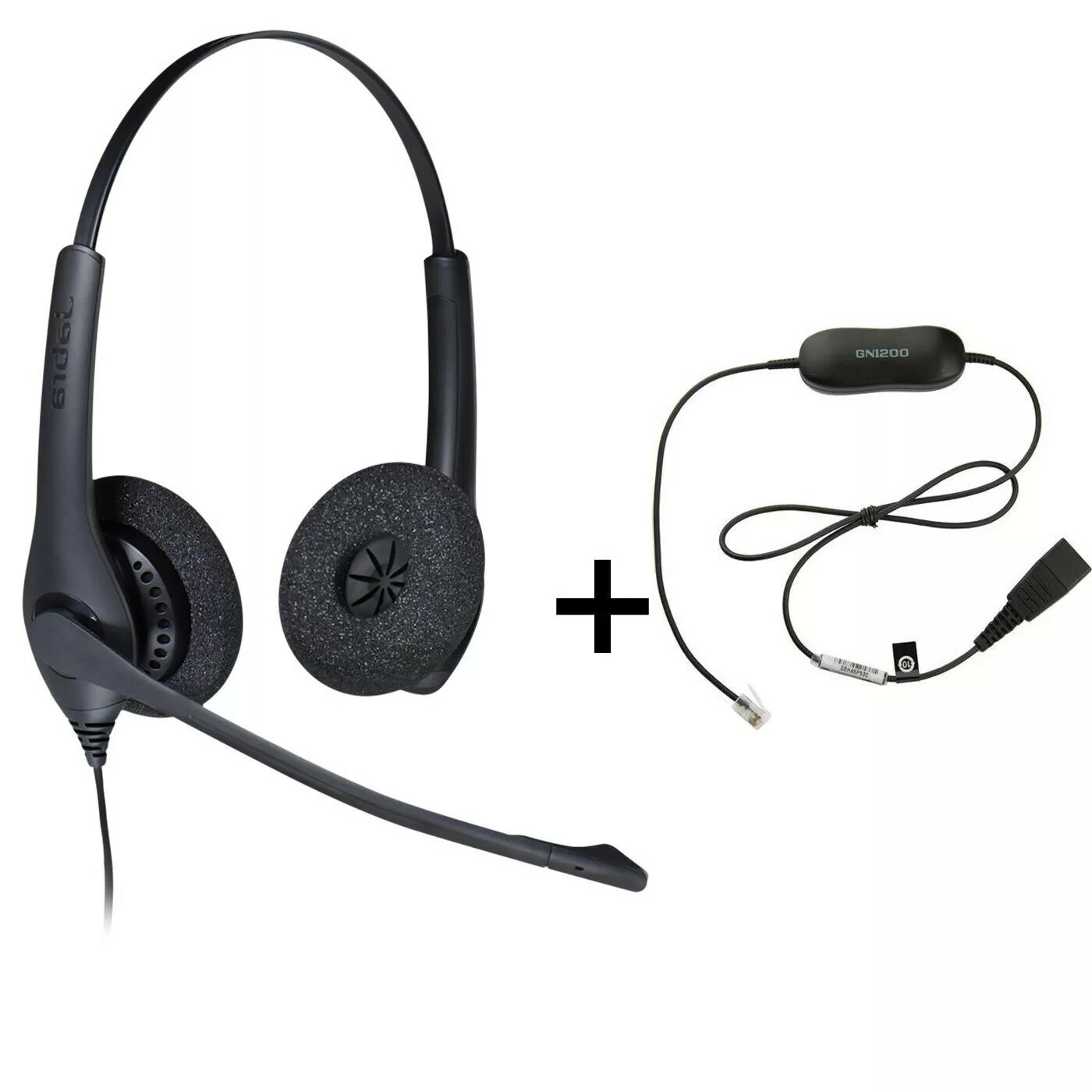 Гарнитура JABRA BIZ 1500 Duo QD, для контактных центров, накладные, черный [1519-0154] - фото №15