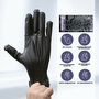 Перчатки одноразовые, эластомер, черные, размер XL, 100 шт. в упаковке, AVIORA (402-885)