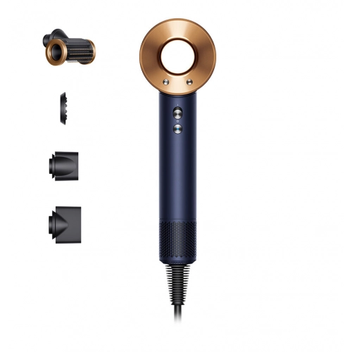 Фен для волос Super Hair Dryer профессиональный Стайлер для укладки Набор для укладки волос 4 насадки Golden blue 299000₽