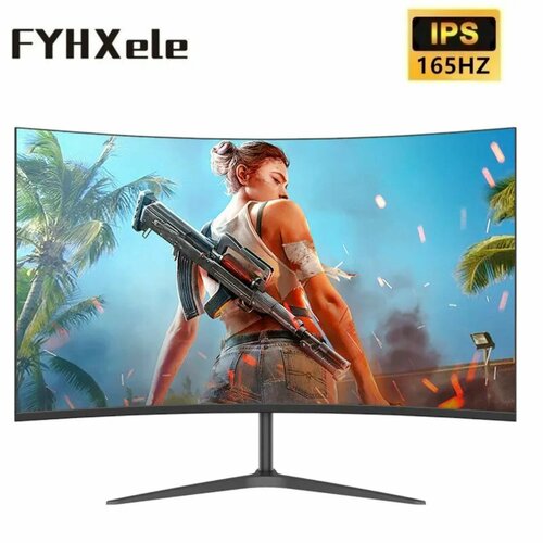 27 Монитор FYHXele игровой изогнутый 2560x1440 144 Гц 165 Hz VA антибликовый матовый черный Free-Sync G-Sync 2599000₽