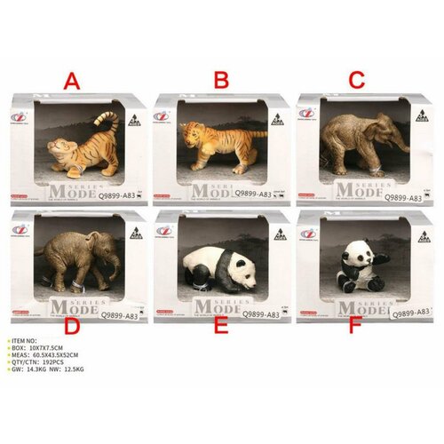 Животное, 6 видов в ассорт, в к 10x7,5x7 см