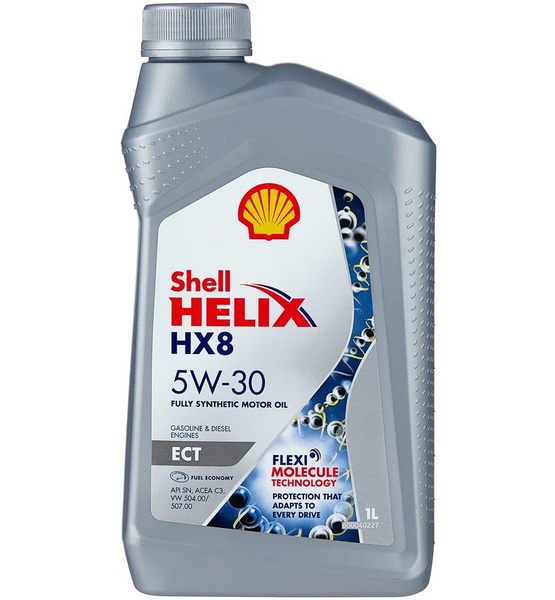 Синтетическое моторное масло SHELL Helix HX8 ECT 5W-30, 1 л, 1 шт.