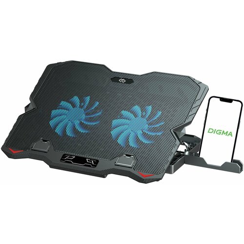 Подставка для ноутбука Digma D-NCP150-2 156 360x260x27мм 2478₽