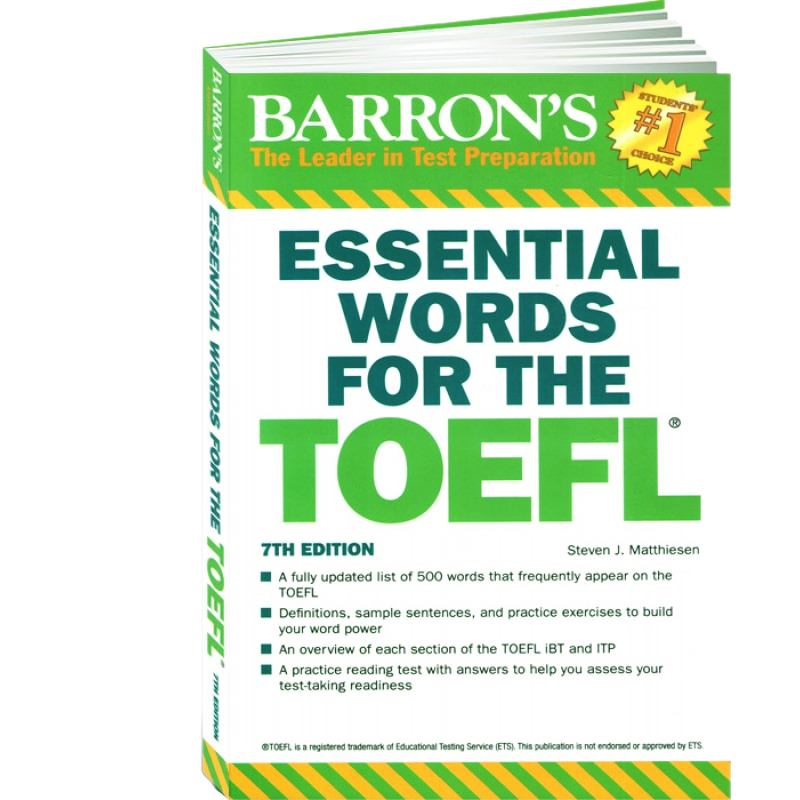 Barron's Essential Words for the TOEFL. Комплект: Учебник + CD/DVD (7th edition) A5