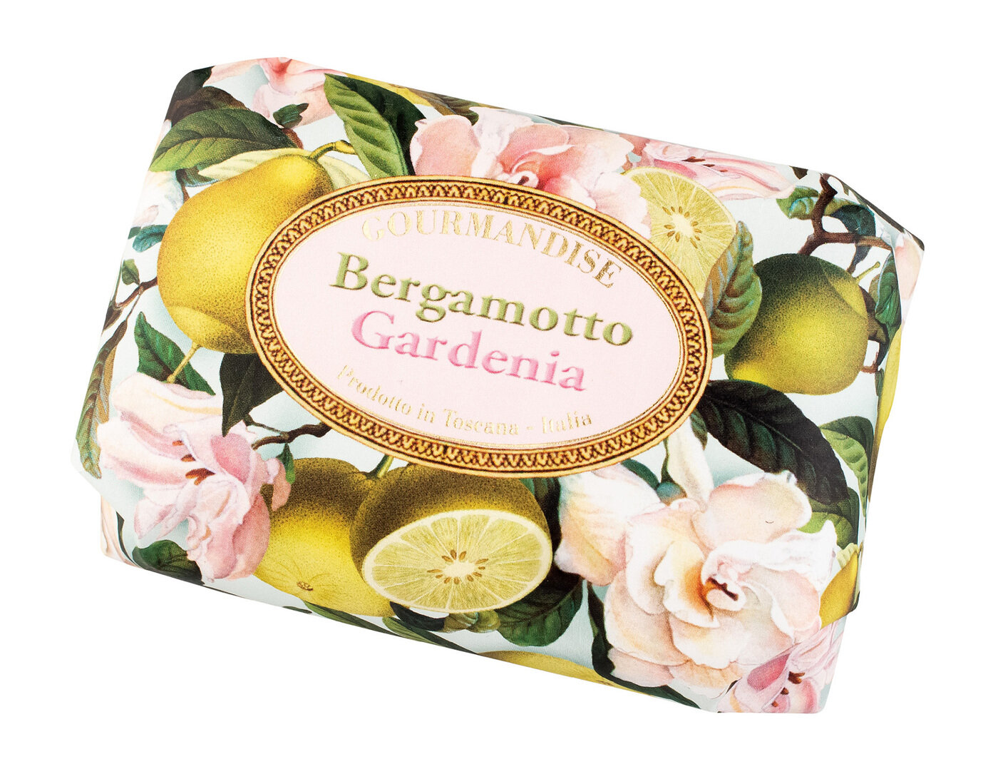 Натуральное мыло с ароматом бергамота и гардении Gourmandise Savon Parfume Bergamotto Gardenia