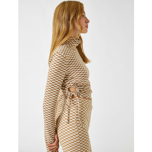 фото Лонгслив koton, размер xl, бежевый