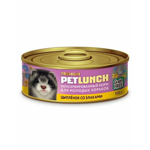 Корм для молодых хорьков с цыпленком и злаками, 24 шт