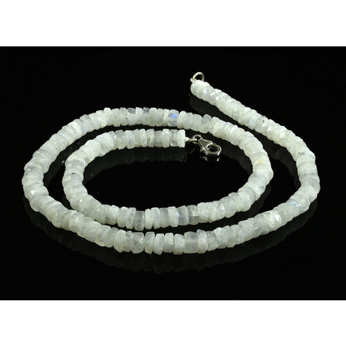 фото Бусы, лунный камень, длина 46 см, мультиколор бусы из лунного камня (адуляр) огранка диски 7*2мм, 46см, 34,5г