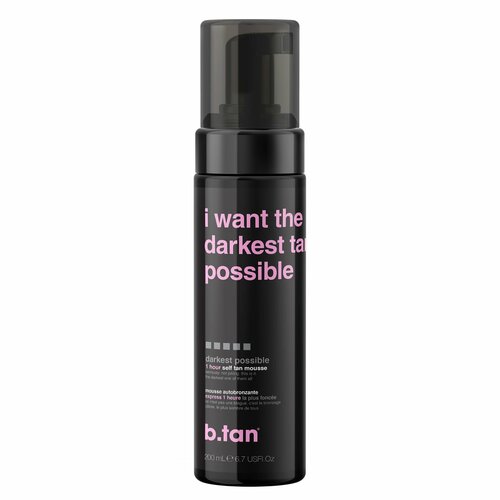 B.TAN Мусс-Автозагар для тела I Want The Darkest Tan Possible Self Tan Mousse