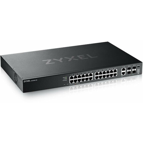 Коммутатор Zyxel NebulaFlex Pro XGS2220-30 XGS2220-30-EU0101F 24x100Mb 24G 2x10G 4SFP 4SFP+ управляемый маршрутизатор беспроводной zyxel nebulaflex pro lte3301 plus euznn1f черный