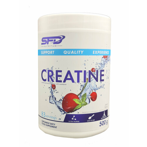 Креатин моногидрат SFD Creatine 500г (Вишня) Порошок / Спортивное питание для набора мышечной массы