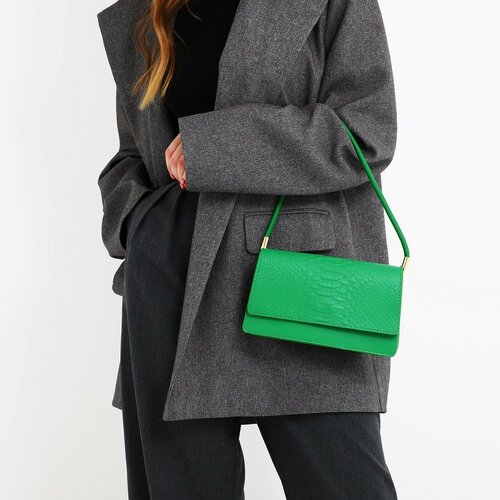 фото Сумка багет nazamok, зеленый