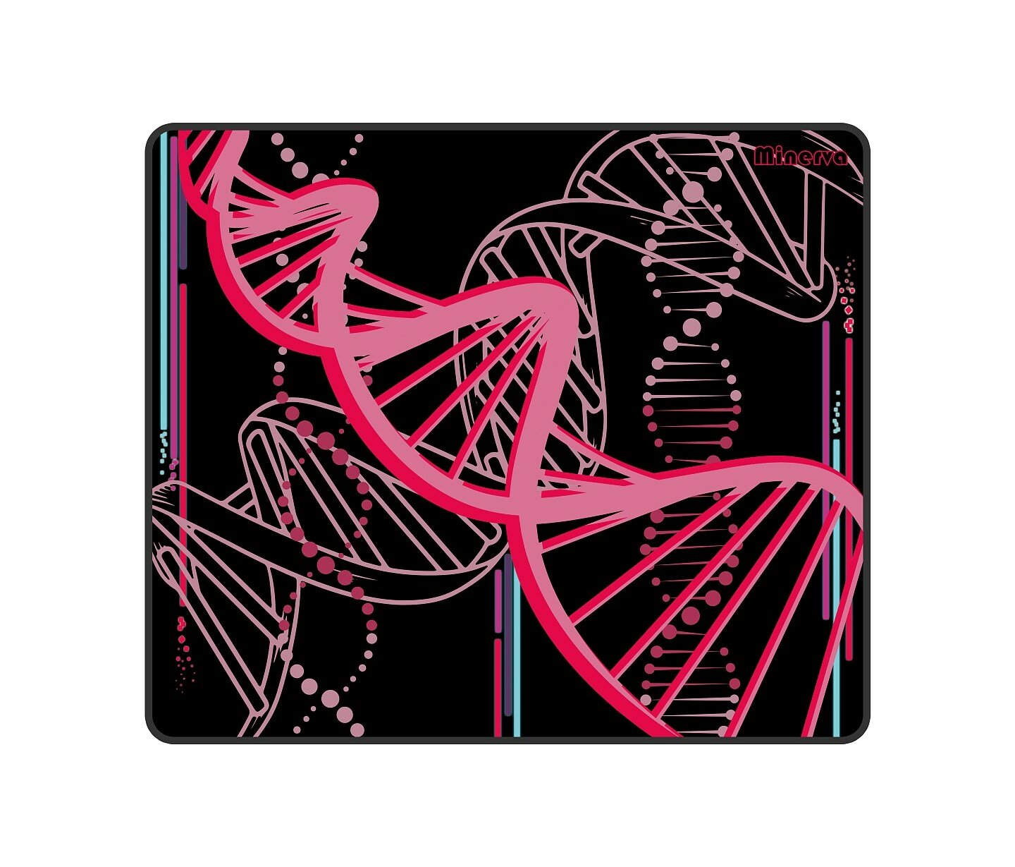 X-raypad Коврик для мыши X-raypad Minerva DNA Pink Black XL (490x400x6мм)