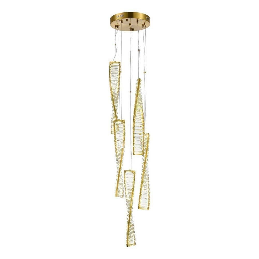 ST LUCE SL6205.303.05 Светильник подвесной ST-Luce Латунь/Прозрачный LED 1*55W 3000K