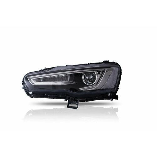 Фары на автомобиль Mitsubishi Lancer, Galant 2006-2016г Темные с Хромом