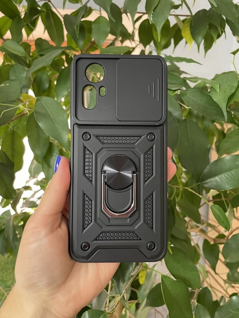 Чехол противоударный для Xiaomi Redmi Note 12S / Редми Нот 12S с защитой камеры armors (Черный) — фото 1