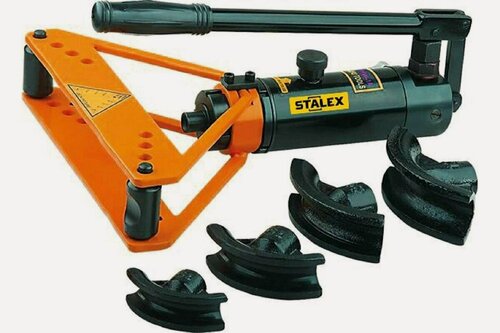 Изображение товара Трубогиб STALEX MHPB-1A, гидравлический, для металла, 90°, 4 штампа, 6 т