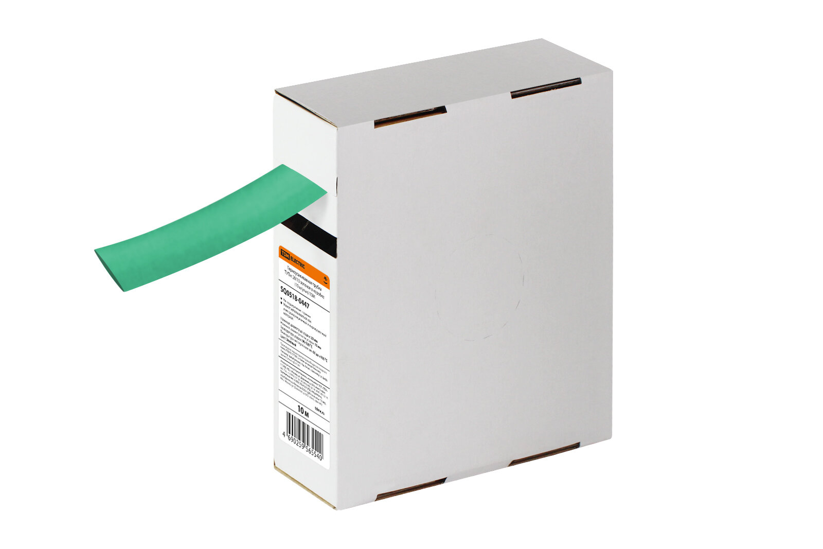Термоусаживаемая трубка ТУТнг 20/10 зеленая в коробке (10 м/упак), TDM SQ0518-0447 (1 шт.)
