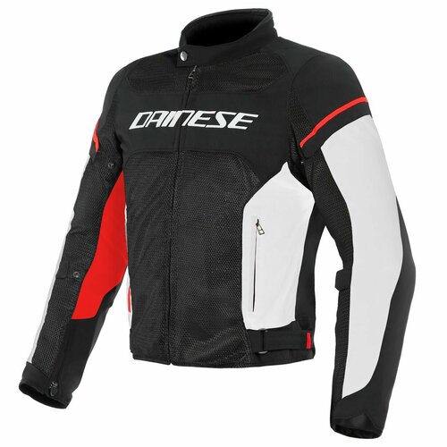 Мотокуртка мужская летняя Dainese AIR FRAME D1 TEX JACKET Black/White/Red, (р.50)