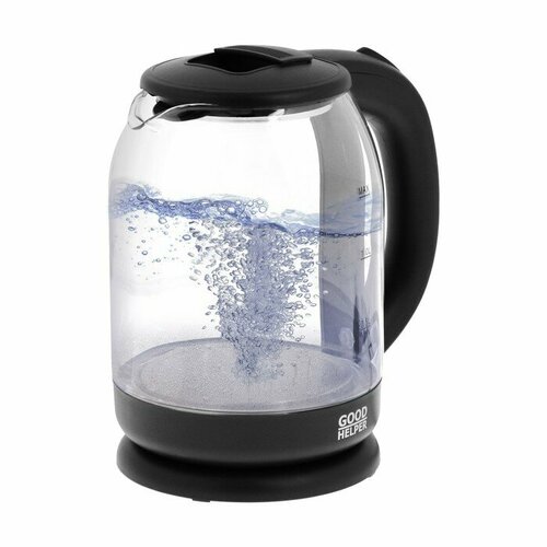 Чайник электрический GOODHELPER KG-18B10 стекло 18 л 1500 Вт чёрный комплект из 2 шт 414500₽