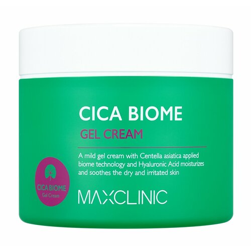 MAXCLINIC Cica Biome Gel Cream Гель-крем для кожи лица с Центеллой, 200 мл