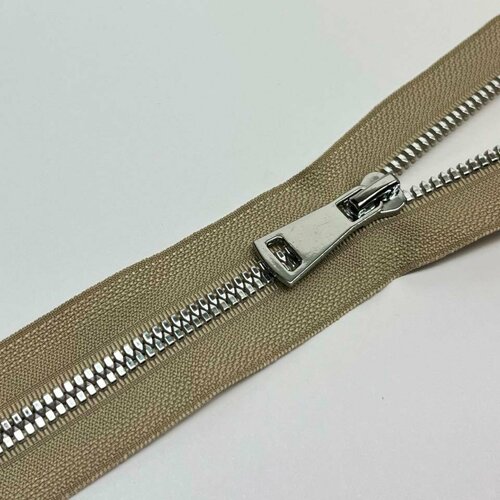 Молния трактор №5 Premium н/р 18см никель D573 серо-бежевый