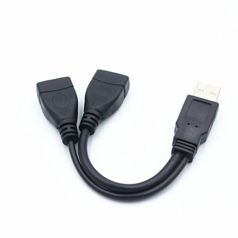 Разветвитель концентратор USB хаб (HUB) на 2 порта USB 20 (один порт только для зарядки) длина 15см