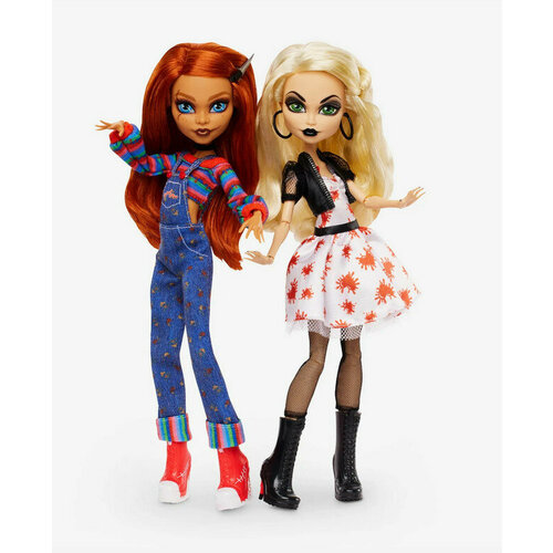 Куклы MONSTER HIGH Skullector 2023 - Чаки и Тиффани Chucky and Tiffany Doll фигурка кукла чаки детские игры chucky child s play аксессуары 10 см