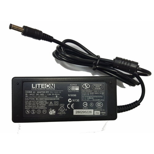 Блок питания для монитора LCD 5.5x2.5мм, 12V, 4A, 48W без сетевого кабеля (LiteOn brand) блок питания apeyron 12v 48w ip44 4a 03 19