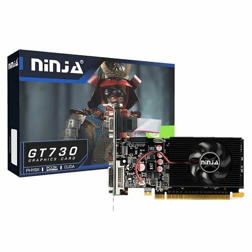 Видеокарта Sinotex Ninja GT730 PCIE 2GB (NF73NP023F) видеокарта sinotex ninja gt730 pcie 96sp 4g 128bit ddr3 dvi hdmi crt lp nk73np043f ret