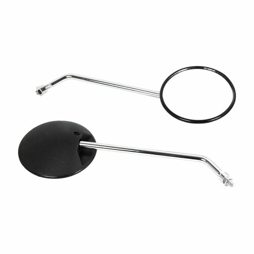 Зеркала с резьбой 10 мм на мотоцикл скутер мопед квадроцикл для мотоциклиста, черные