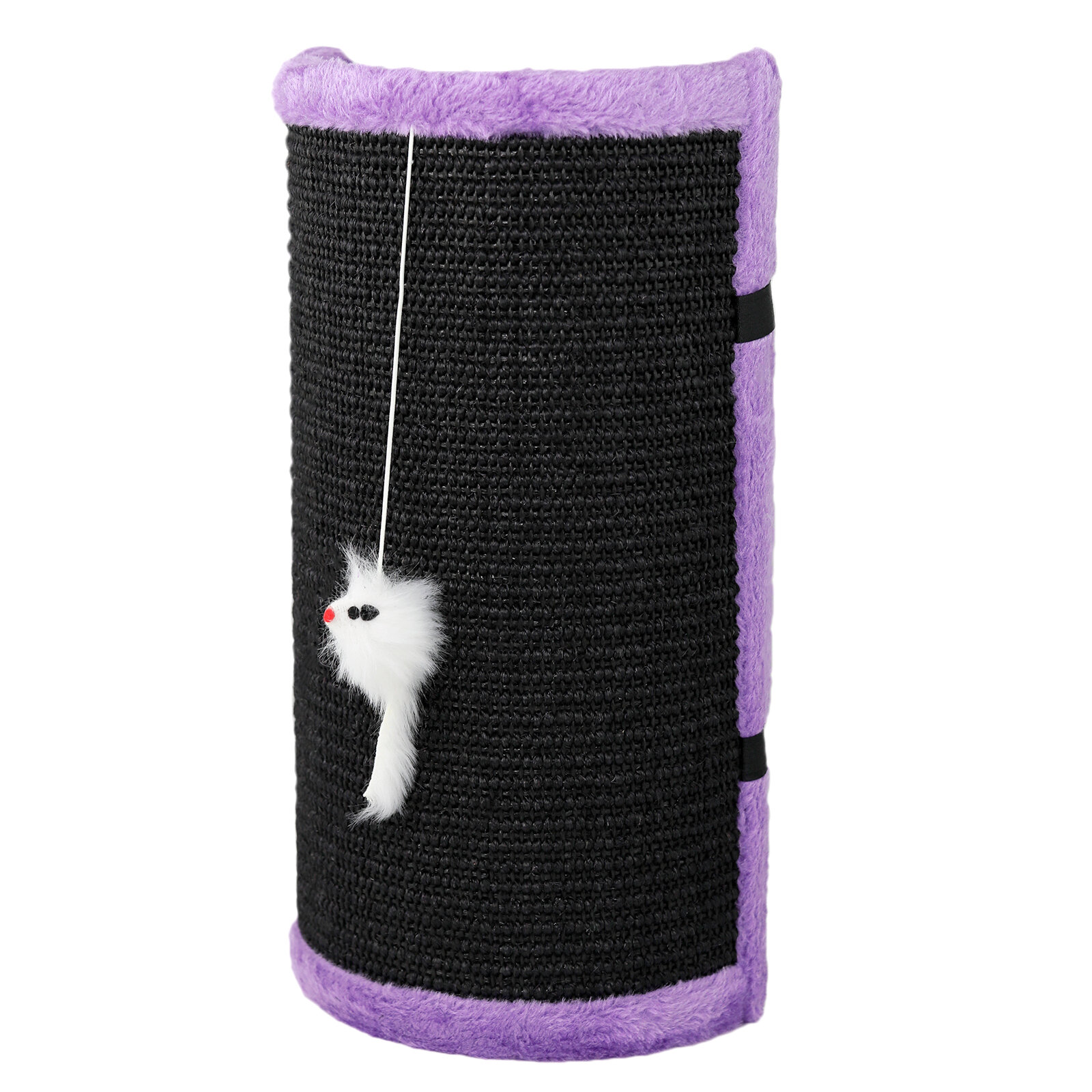 Когтеточка с игрушкой для кошек "Не Один Дома" Мягкие лапки фиолетовый M