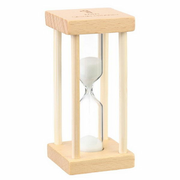 Песочные часы "Африн", на 1 минуту, 8.5 x 4 см, белый песок