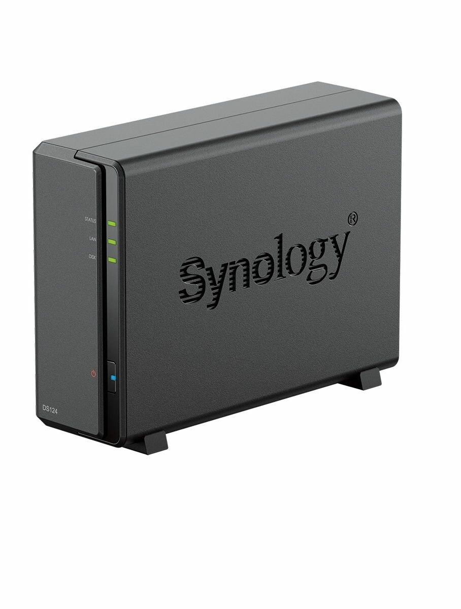 Synology СХД настольное исполнение 1BAY NO HDD DS124 SYNOLOGY