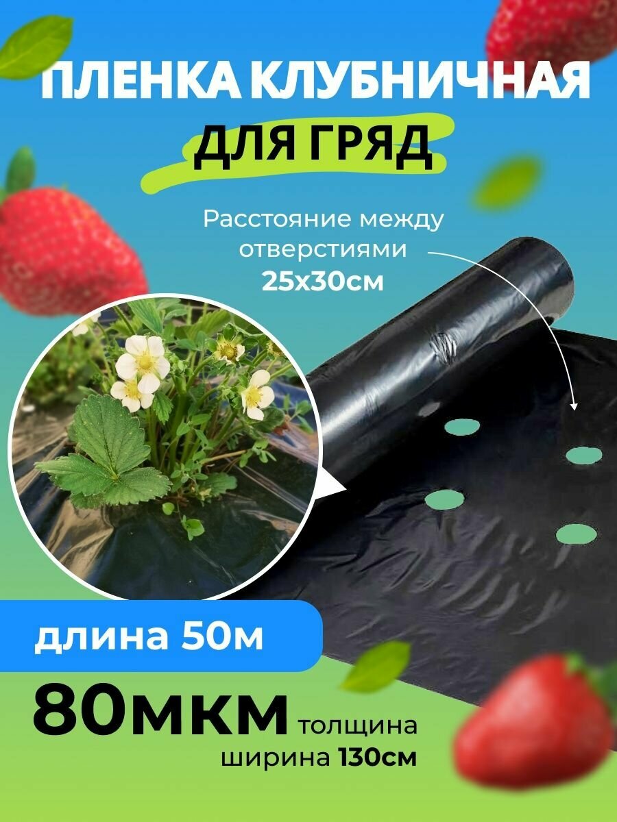 Плёнка для клубничных грядок