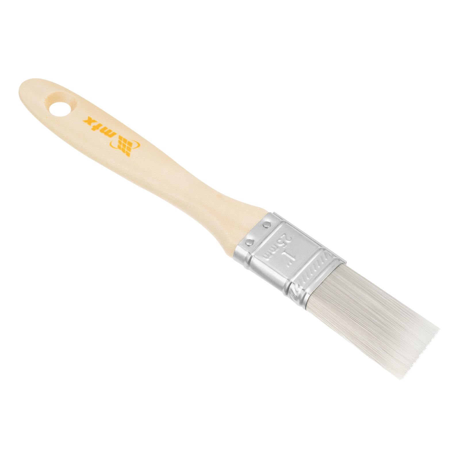 фото Кисть плоская для лаков MTX "Евро" 1", искусственная щетина, деревянная ручка 83085