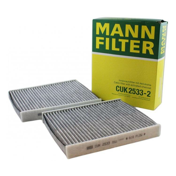 Фильтр салона угольный MANN-FILTER CU2533-2 CUK2533-2