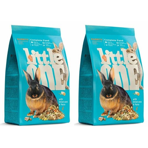 Little One Корм сухой для кроликов, 400 г, 2 уп little one корм для кроликов 900 г