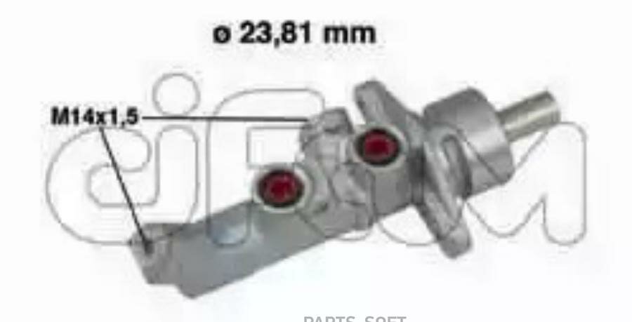 202-648_Цилиндр Тормозной Главный! D2381Toyota Avensis/Corolla 1.6-2.4I/2.0-2.2D Esp 03> Cifam арт. 202648