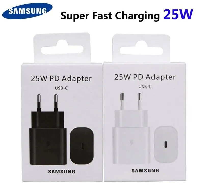 Блок питания Samsung 25W Адаптер USB-C 30 Белый