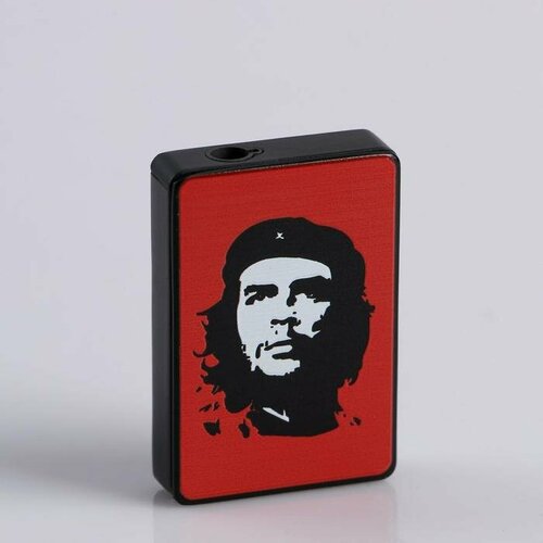 бензиновая зажигалка в стиле zippo че гевара и флаг кубы Зажигалка газовая Че Гевара, мужская, 3.5х5.5 см