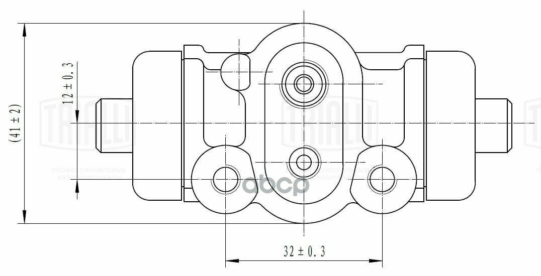 Цилиндр Торм. Для А/М Mazda 323 (85-) Задний D=17.5Мм | Зад | Trialli арт. CF0140
