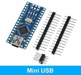 Arduino Nano 3.0, разъем mini-USB, ATmega328P/CH340 (без USB кабеля)