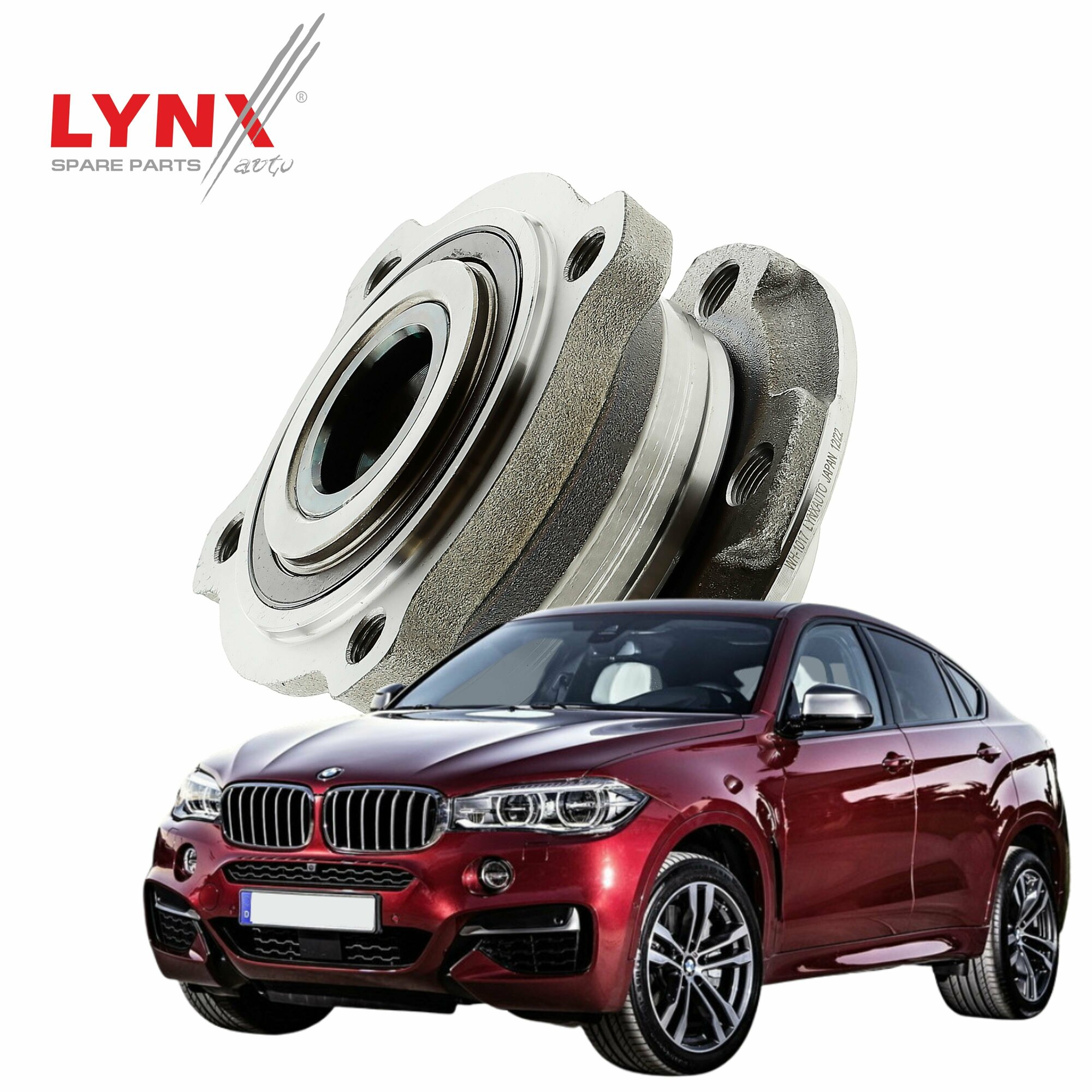 Ступица колеса BMW X6 (2) / БМВ Х6 2014 2015 2016 2017 2018 2019 2020 / передняя, 1шт, LYNXauto