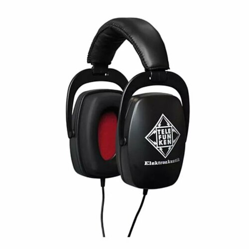 THP-29 наушники студийные закрытого типа 20гц -20Кгц драйвер Ф40 мм 32 ом чувствительность 114dB вес 326г кабель длина 275 м разъем 18 переходник на 14 цвет черный Telefunken 25293₽