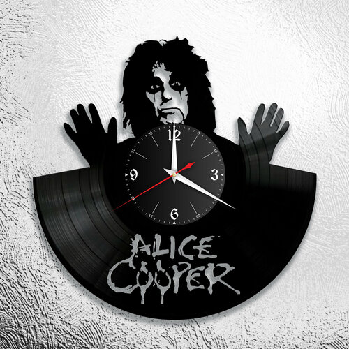 Часы из виниловой пластинки Alice Cooper
