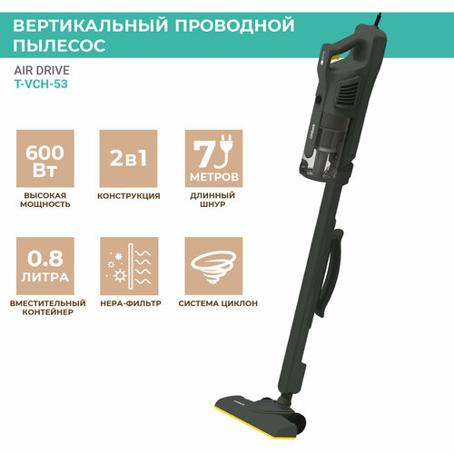 Вертикальный пылесос Timberk T-VCH-53 вертикальный пылесос timberk t vch 53