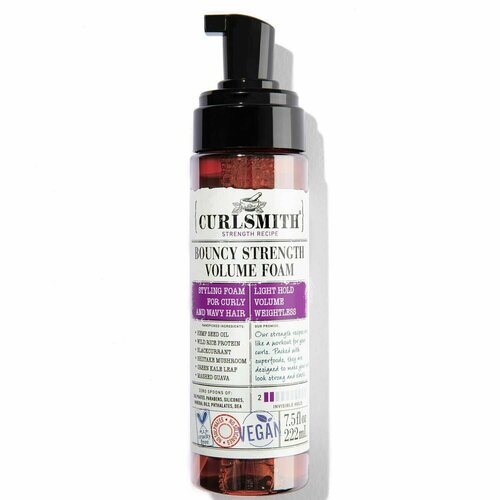 Curlsmith Пенка-мусс для увеличения объема кудрявых волос Bouncy Strength Volume Foam 222 мл 7340₽