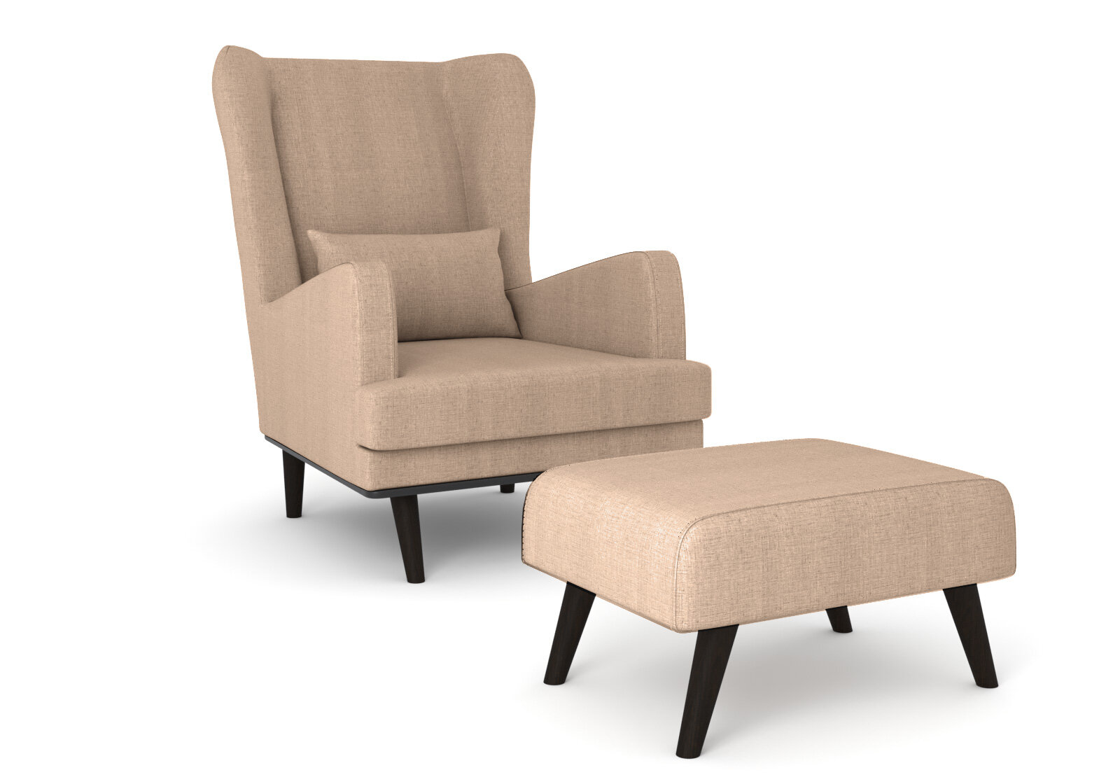 Комплект кресло и пуф Оскар Dream Lux 4