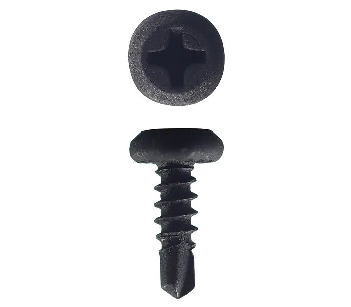 фото Саморез 3,5х11 клоп сверло черный (100 шт)